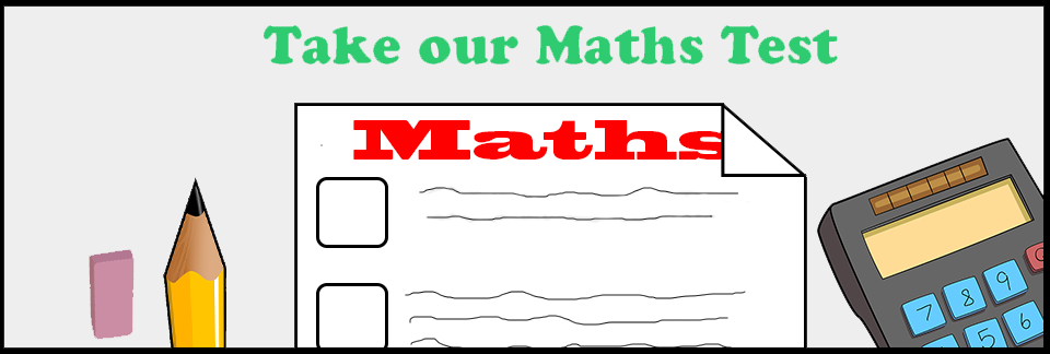 maths test banner