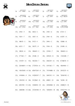 More Division Revision