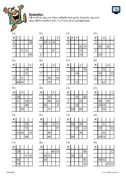 Multiplication Grids (b)